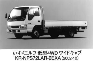 いすゞエルフ低型4WDワイドキャブ KR-NPS72LAR-6EXA(2002-10)